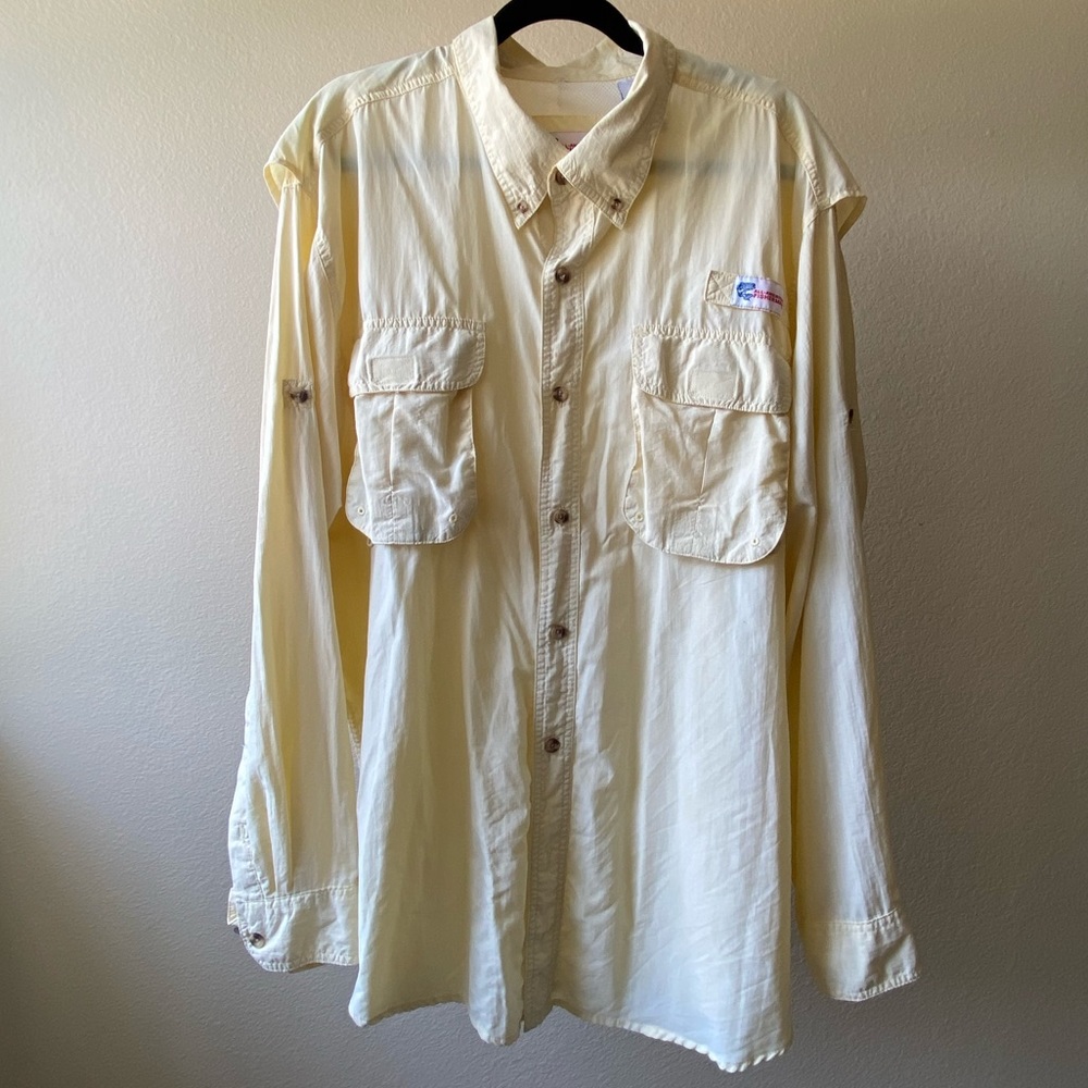 All-American Fisherman yellow fishing shirt